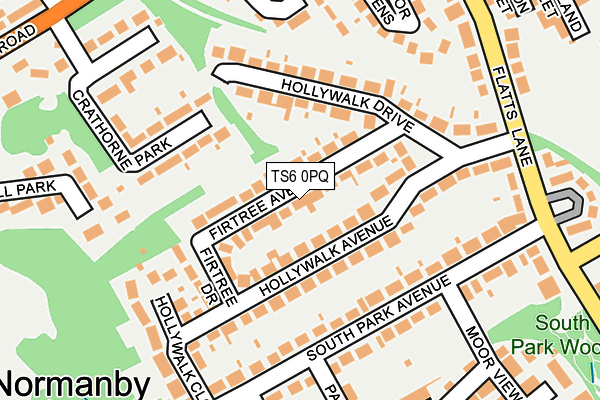 TS6 0PQ map - OS OpenMap – Local (Ordnance Survey)