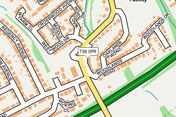 TS6 0PR map - OS OpenMap – Local (Ordnance Survey)