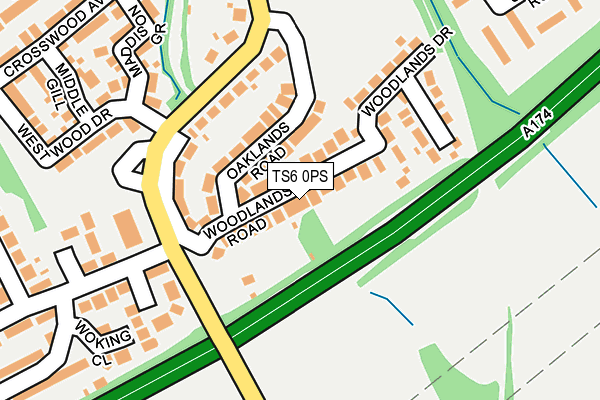 TS6 0PS map - OS OpenMap – Local (Ordnance Survey)