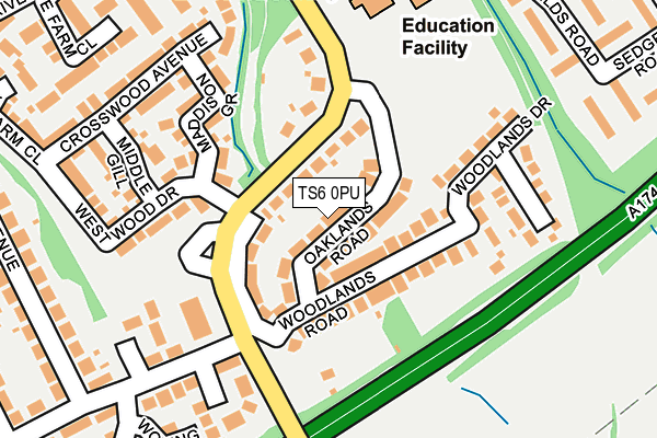 TS6 0PU map - OS OpenMap – Local (Ordnance Survey)