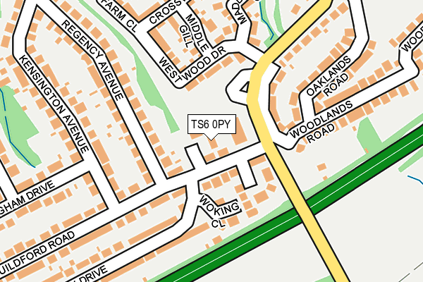 TS6 0PY map - OS OpenMap – Local (Ordnance Survey)