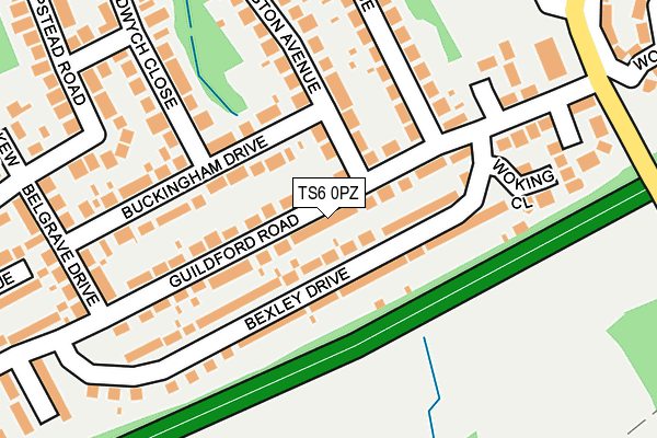 TS6 0PZ map - OS OpenMap – Local (Ordnance Survey)