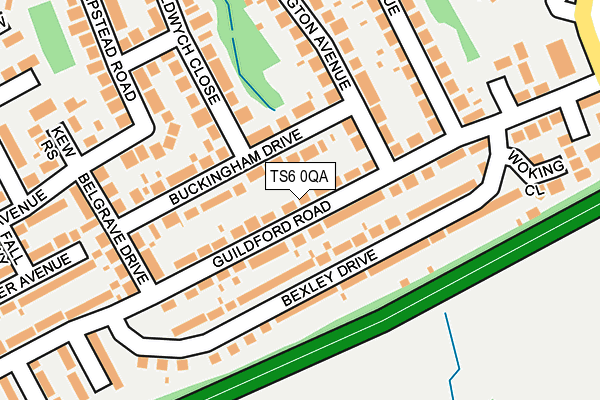 TS6 0QA map - OS OpenMap – Local (Ordnance Survey)