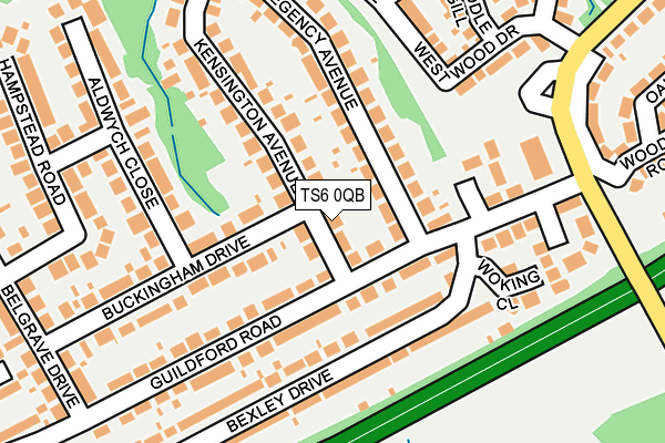 TS6 0QB map - OS OpenMap – Local (Ordnance Survey)