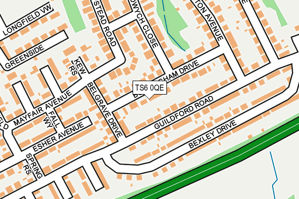 TS6 0QE map - OS OpenMap – Local (Ordnance Survey)
