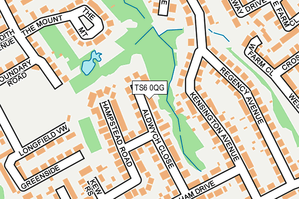 TS6 0QG map - OS OpenMap – Local (Ordnance Survey)