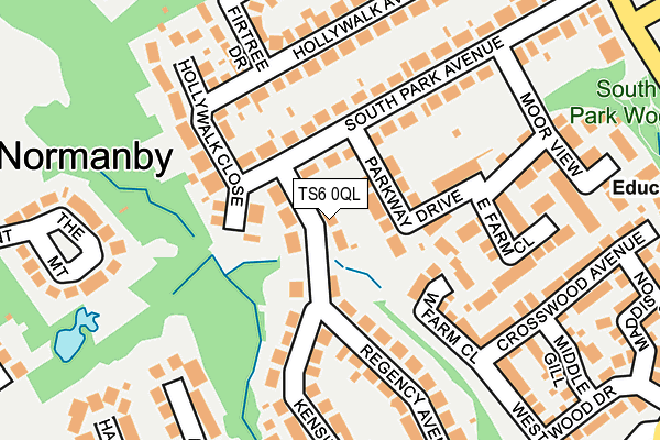 TS6 0QL map - OS OpenMap – Local (Ordnance Survey)