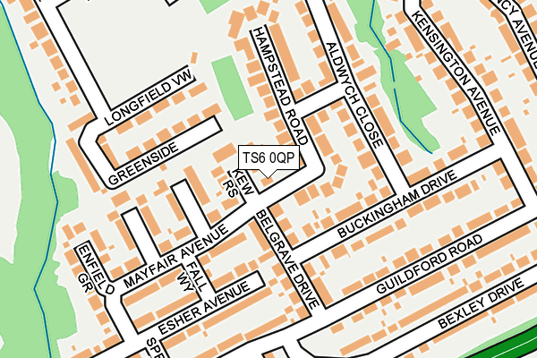 TS6 0QP map - OS OpenMap – Local (Ordnance Survey)