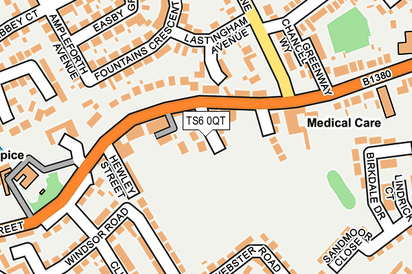 TS6 0QT map - OS OpenMap – Local (Ordnance Survey)