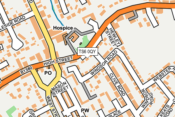 TS6 0QY map - OS OpenMap – Local (Ordnance Survey)