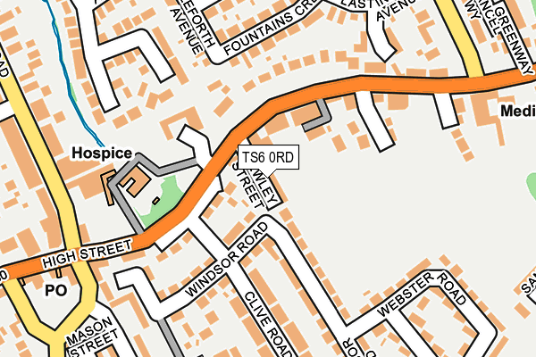 TS6 0RD map - OS OpenMap – Local (Ordnance Survey)