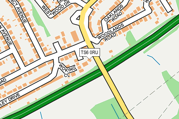 TS6 0RU map - OS OpenMap – Local (Ordnance Survey)