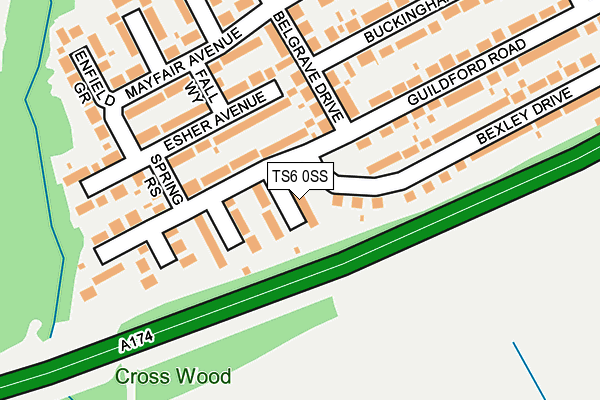 TS6 0SS map - OS OpenMap – Local (Ordnance Survey)