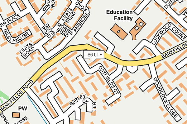 TS6 0TF map - OS OpenMap – Local (Ordnance Survey)