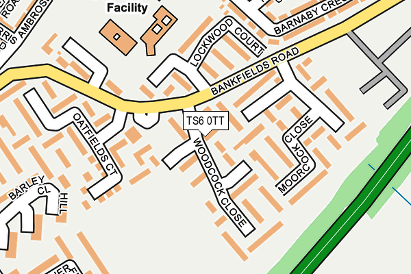 TS6 0TT map - OS OpenMap – Local (Ordnance Survey)