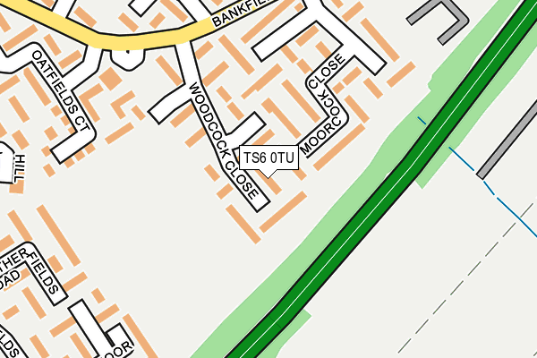 TS6 0TU map - OS OpenMap – Local (Ordnance Survey)