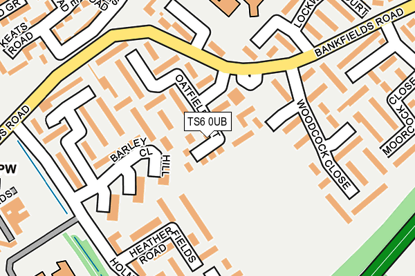 TS6 0UB map - OS OpenMap – Local (Ordnance Survey)