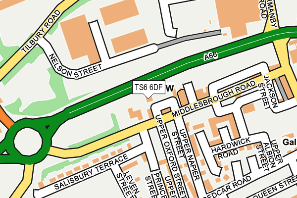 TS6 6DF map - OS OpenMap – Local (Ordnance Survey)