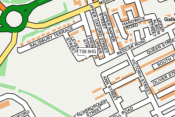 TS6 6HG map - OS OpenMap – Local (Ordnance Survey)