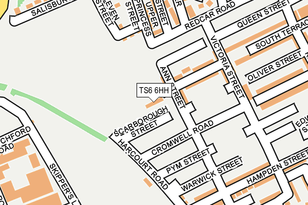 TS6 6HH map - OS OpenMap – Local (Ordnance Survey)