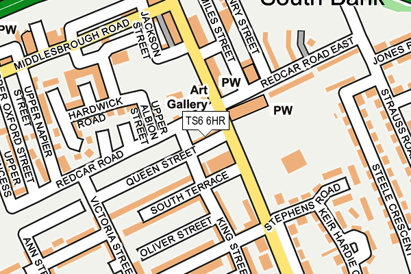 TS6 6HR map - OS OpenMap – Local (Ordnance Survey)