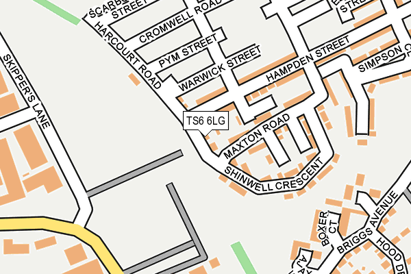 TS6 6LG map - OS OpenMap – Local (Ordnance Survey)