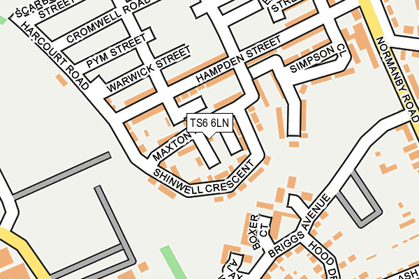 TS6 6LN map - OS OpenMap – Local (Ordnance Survey)