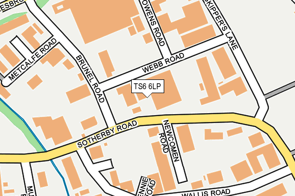 TS6 6LP map - OS OpenMap – Local (Ordnance Survey)