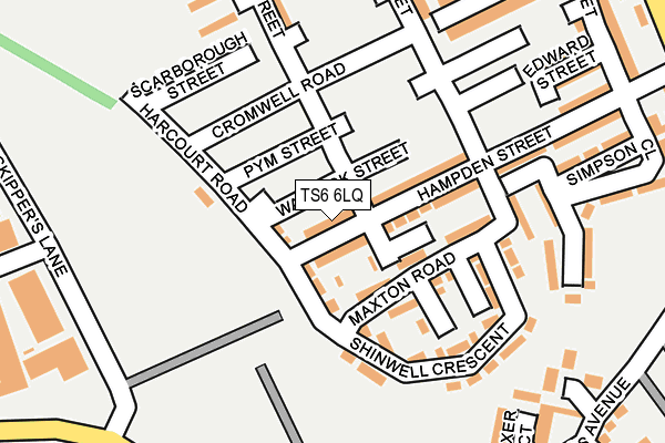 TS6 6LQ map - OS OpenMap – Local (Ordnance Survey)