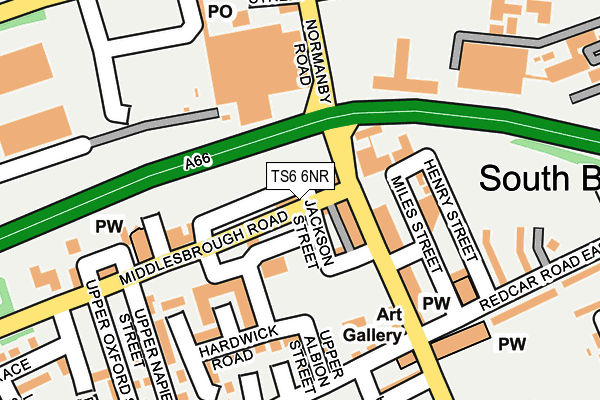 TS6 6NR map - OS OpenMap – Local (Ordnance Survey)