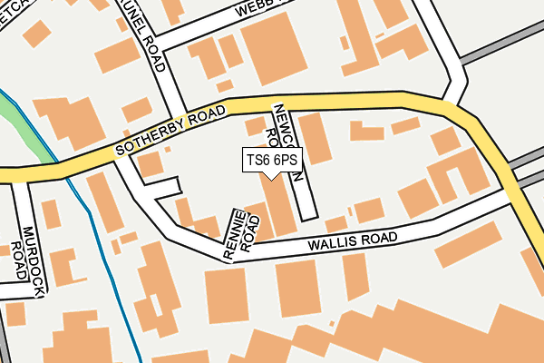 TS6 6PS map - OS OpenMap – Local (Ordnance Survey)