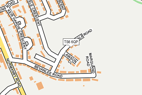 TS6 6QP map - OS OpenMap – Local (Ordnance Survey)