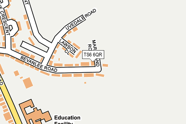 TS6 6QR map - OS OpenMap – Local (Ordnance Survey)