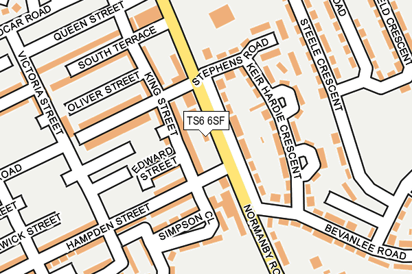 Map of NORMANBY ROAD MOTORS LIMITED at local scale