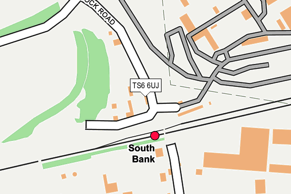 TS6 6UJ map - OS OpenMap – Local (Ordnance Survey)