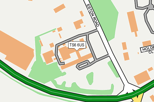 TS6 6US map - OS OpenMap – Local (Ordnance Survey)