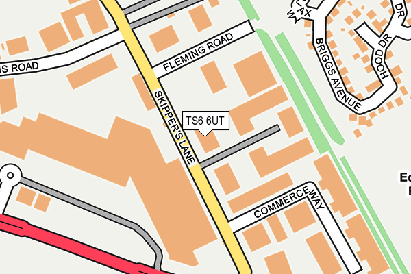 TS6 6UT map - OS OpenMap – Local (Ordnance Survey)