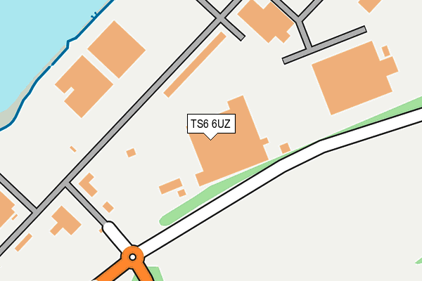 TS6 6UZ map - OS OpenMap – Local (Ordnance Survey)