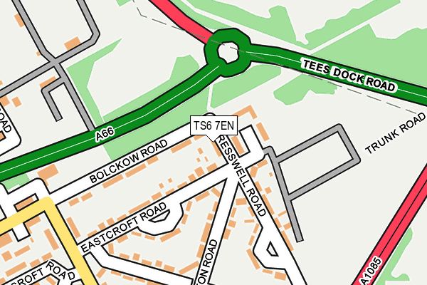 TS6 7EN map - OS OpenMap – Local (Ordnance Survey)