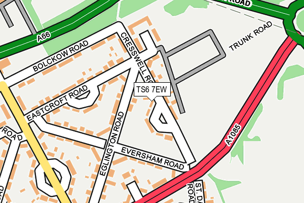 TS6 7EW map - OS OpenMap – Local (Ordnance Survey)
