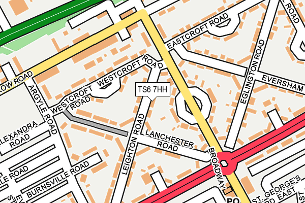 TS6 7HH map - OS OpenMap – Local (Ordnance Survey)