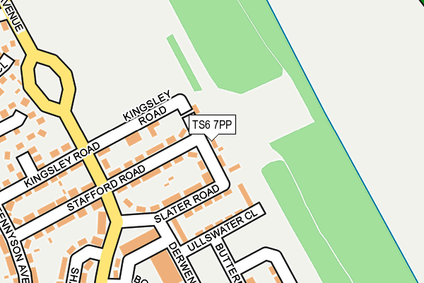 TS6 7PP map - OS OpenMap – Local (Ordnance Survey)