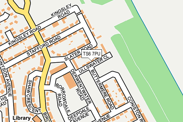 TS6 7PU map - OS OpenMap – Local (Ordnance Survey)