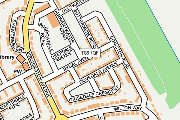 TS6 7QF map - OS OpenMap – Local (Ordnance Survey)