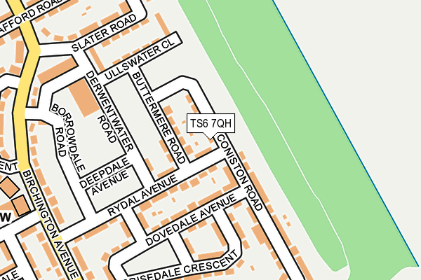 TS6 7QH map - OS OpenMap – Local (Ordnance Survey)