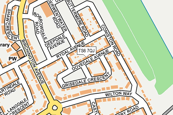 TS6 7QJ map - OS OpenMap – Local (Ordnance Survey)