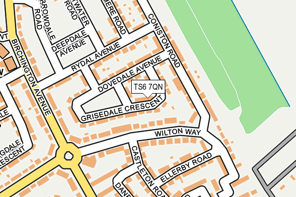 TS6 7QN map - OS OpenMap – Local (Ordnance Survey)
