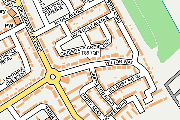 TS6 7QP map - OS OpenMap – Local (Ordnance Survey)