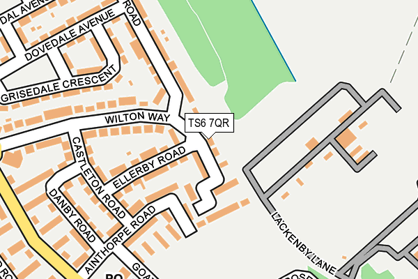 TS6 7QR map - OS OpenMap – Local (Ordnance Survey)