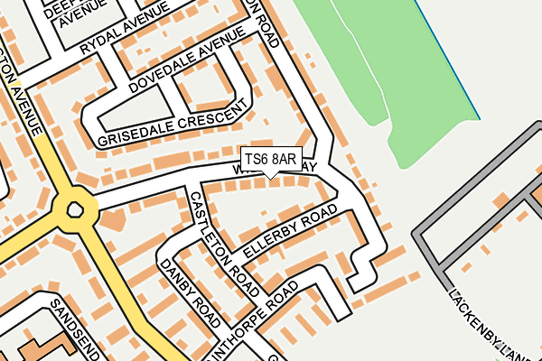 TS6 8AR map - OS OpenMap – Local (Ordnance Survey)